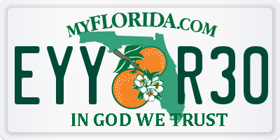 FL license plate EYYR30
