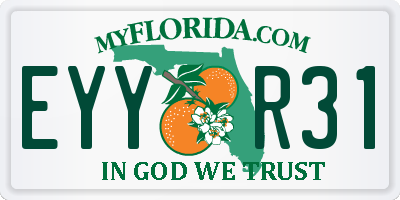 FL license plate EYYR31