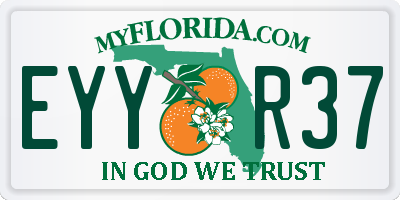 FL license plate EYYR37