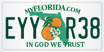 FL license plate EYYR38