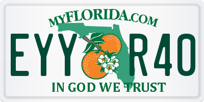 FL license plate EYYR40