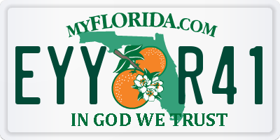 FL license plate EYYR41