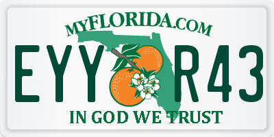 FL license plate EYYR43