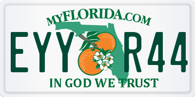 FL license plate EYYR44