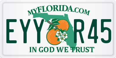 FL license plate EYYR45