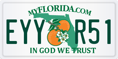 FL license plate EYYR51