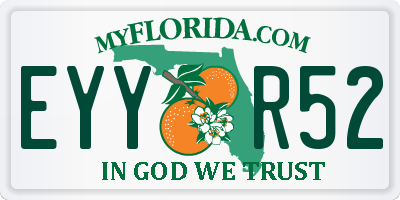 FL license plate EYYR52