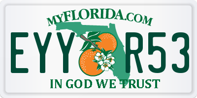 FL license plate EYYR53