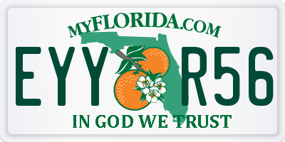 FL license plate EYYR56