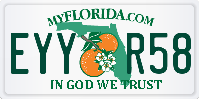 FL license plate EYYR58
