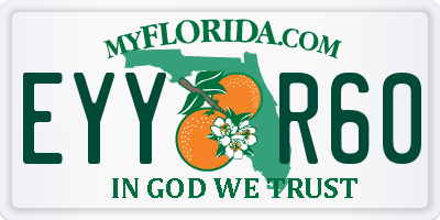 FL license plate EYYR60