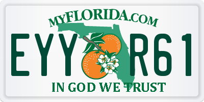 FL license plate EYYR61