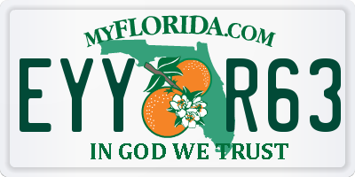 FL license plate EYYR63
