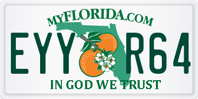 FL license plate EYYR64