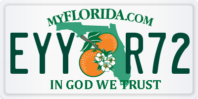 FL license plate EYYR72