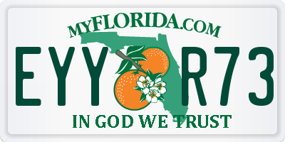 FL license plate EYYR73