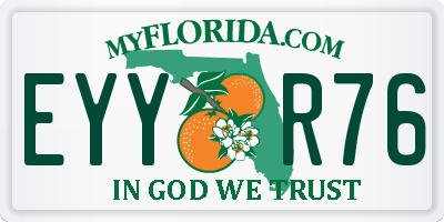 FL license plate EYYR76