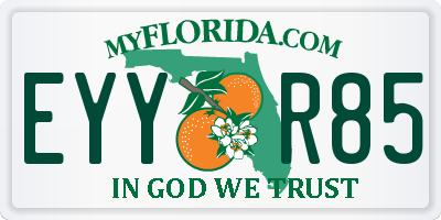 FL license plate EYYR85