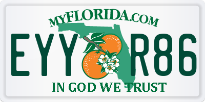 FL license plate EYYR86