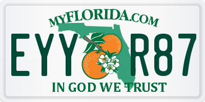 FL license plate EYYR87