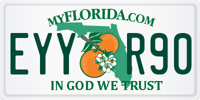 FL license plate EYYR90