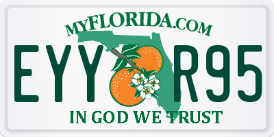 FL license plate EYYR95