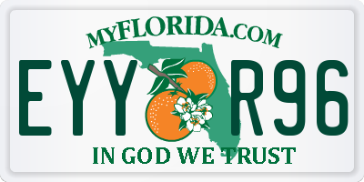 FL license plate EYYR96
