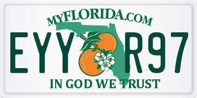 FL license plate EYYR97