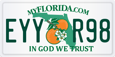 FL license plate EYYR98
