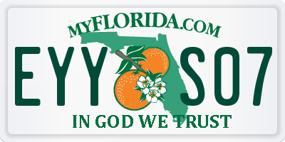 FL license plate EYYS07