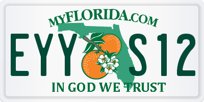 FL license plate EYYS12