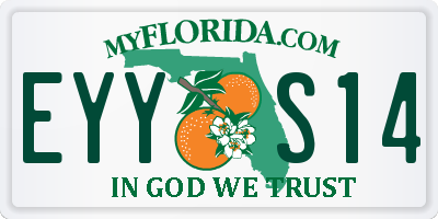 FL license plate EYYS14
