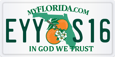 FL license plate EYYS16