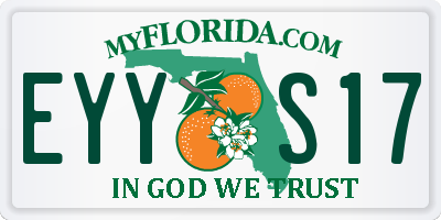 FL license plate EYYS17