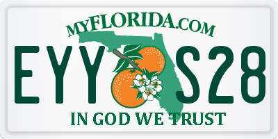 FL license plate EYYS28