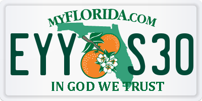 FL license plate EYYS30