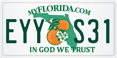 FL license plate EYYS31