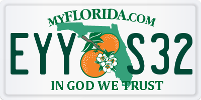 FL license plate EYYS32