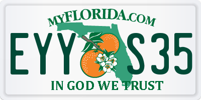 FL license plate EYYS35