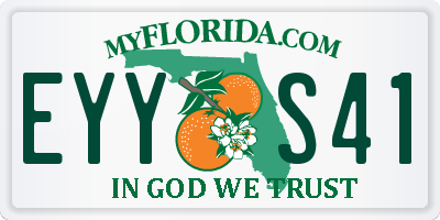 FL license plate EYYS41