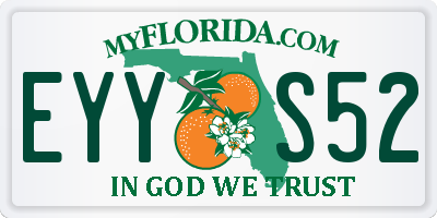 FL license plate EYYS52