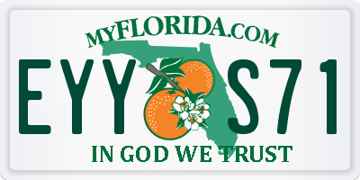 FL license plate EYYS71