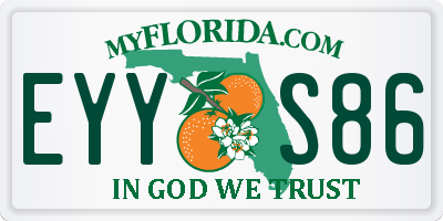 FL license plate EYYS86