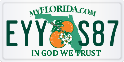 FL license plate EYYS87