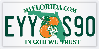FL license plate EYYS90