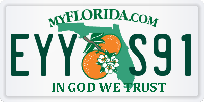 FL license plate EYYS91