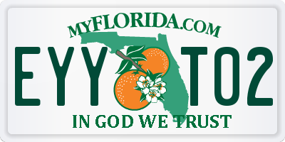FL license plate EYYT02