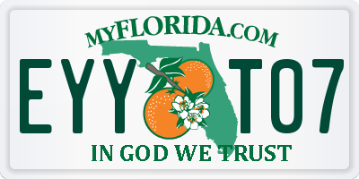 FL license plate EYYT07