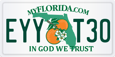 FL license plate EYYT30