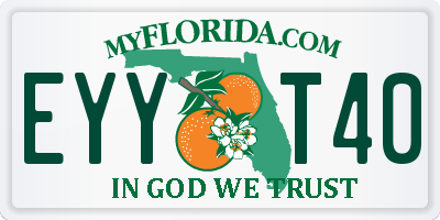 FL license plate EYYT40